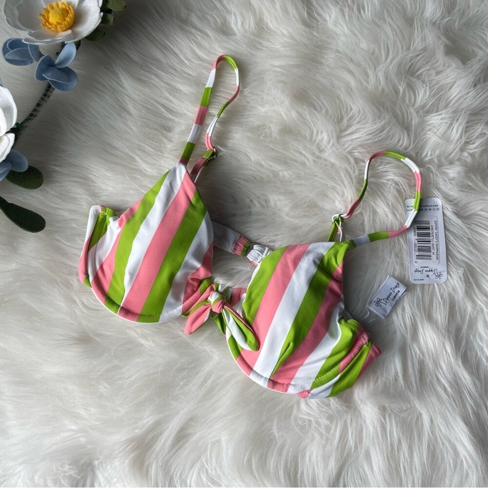 Stripe Underwire Bikini Top Size M NWT by Dippin’ Daisy